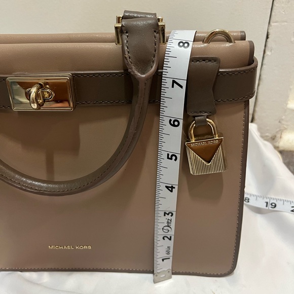 Michael Kors Small Tatiana Two Tone Leather Sachel - Picture 3 of 8